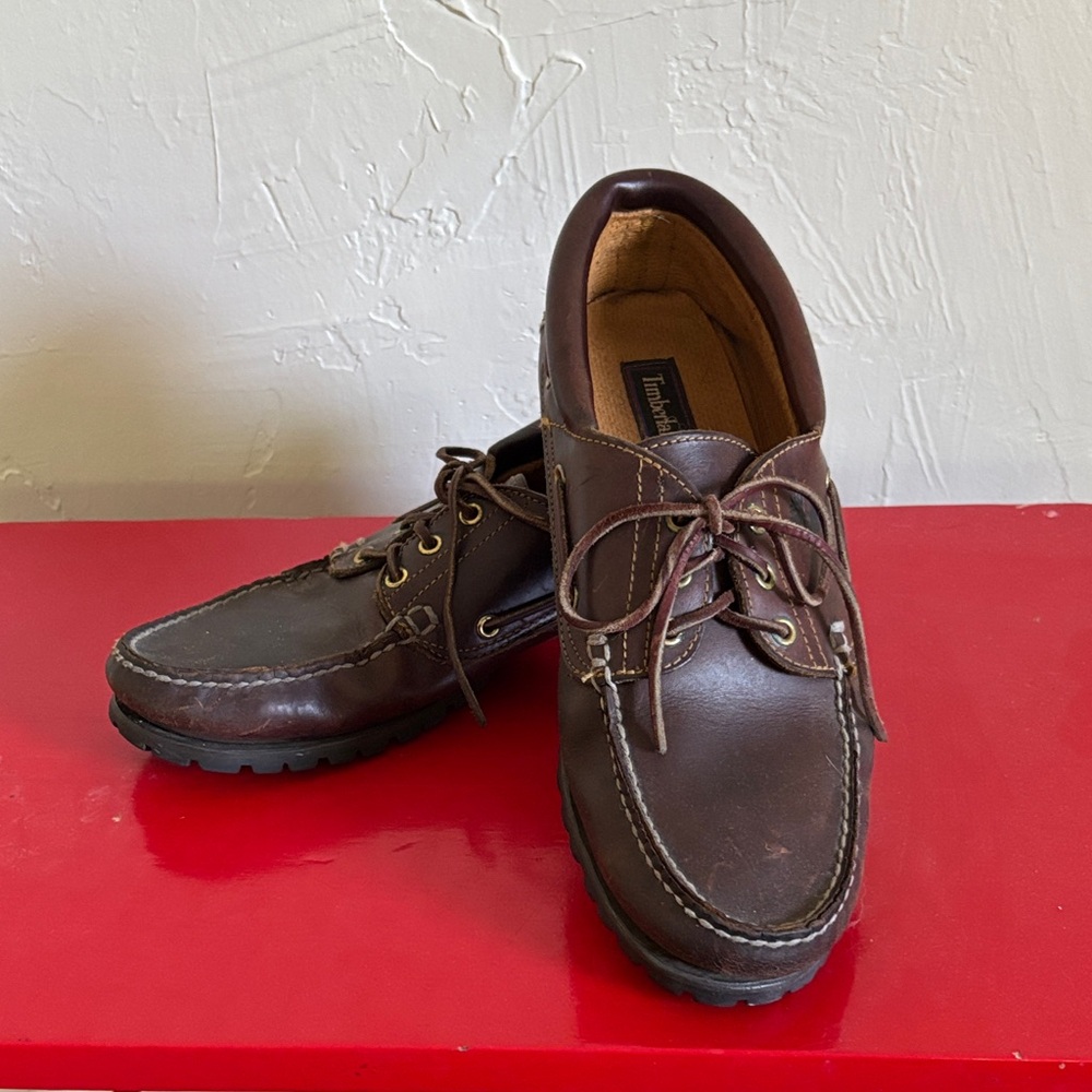 Timberland Lug Sole Brown Boat Shoes